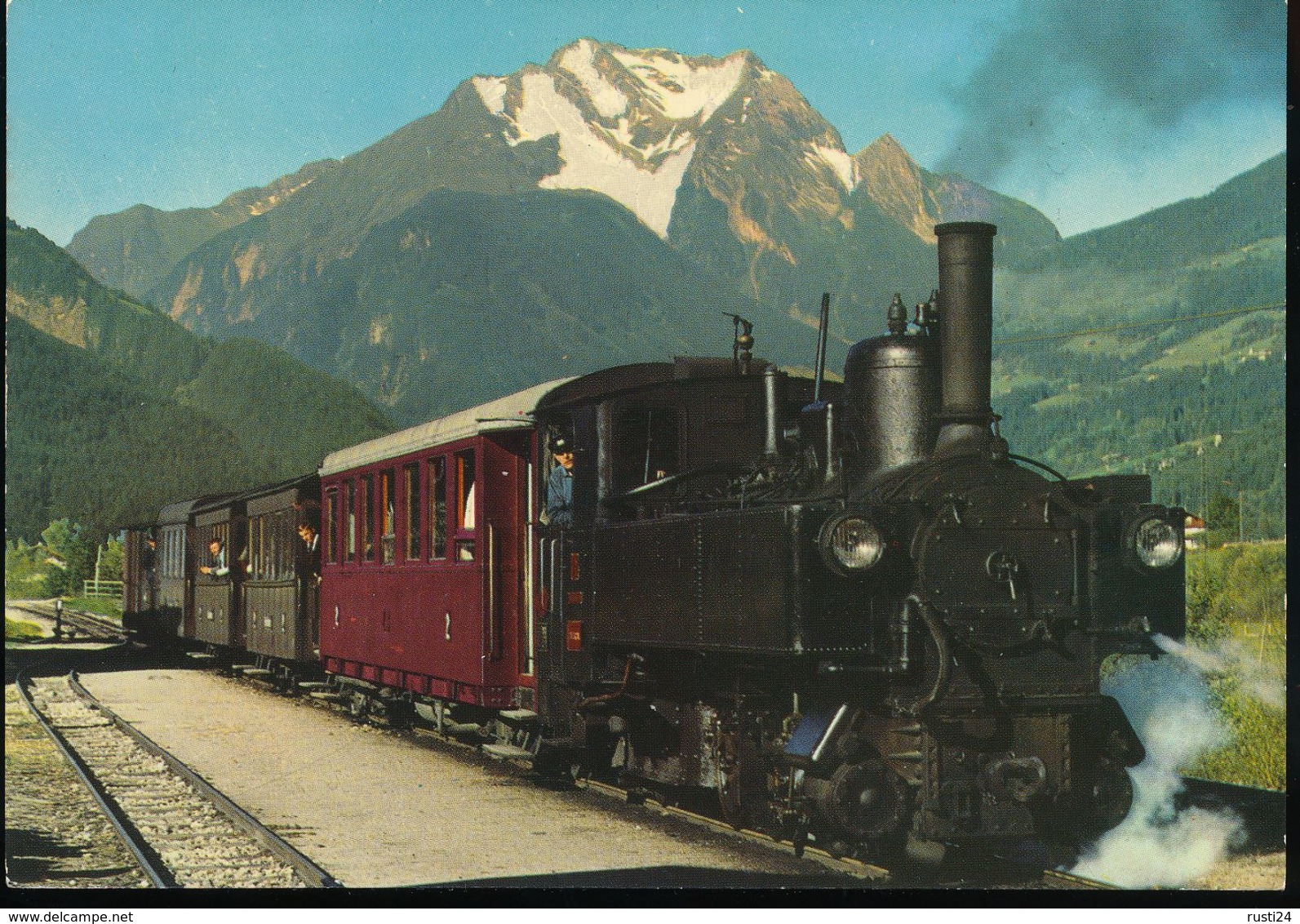 Zillertalbahn Mit Grinbergspitze 2884 M Tirol - Eisenbahnen