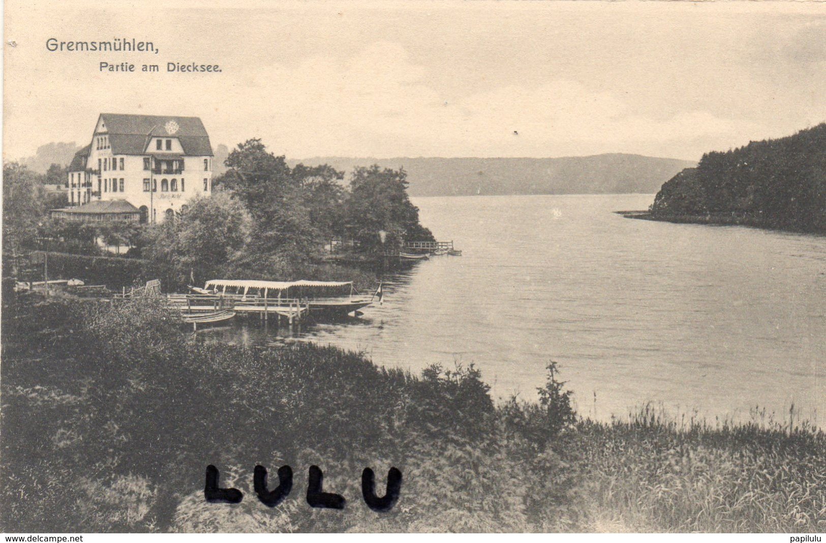 ALLEMAGNE : Gremsmuhlen Partie Am Diecksee ; édit. W Struve S Buchhandlung N° 183 - Malente-Gremsmuehlen