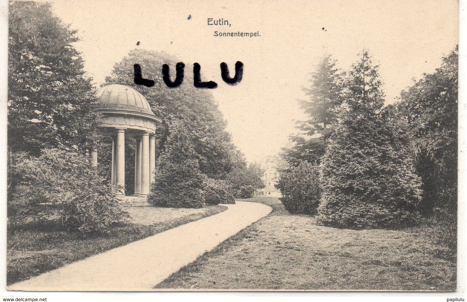 ALLEMAGNE : Eutin Sonnentempei  ; édit. W Struve S Buchhandlung N° 314 - Eutin