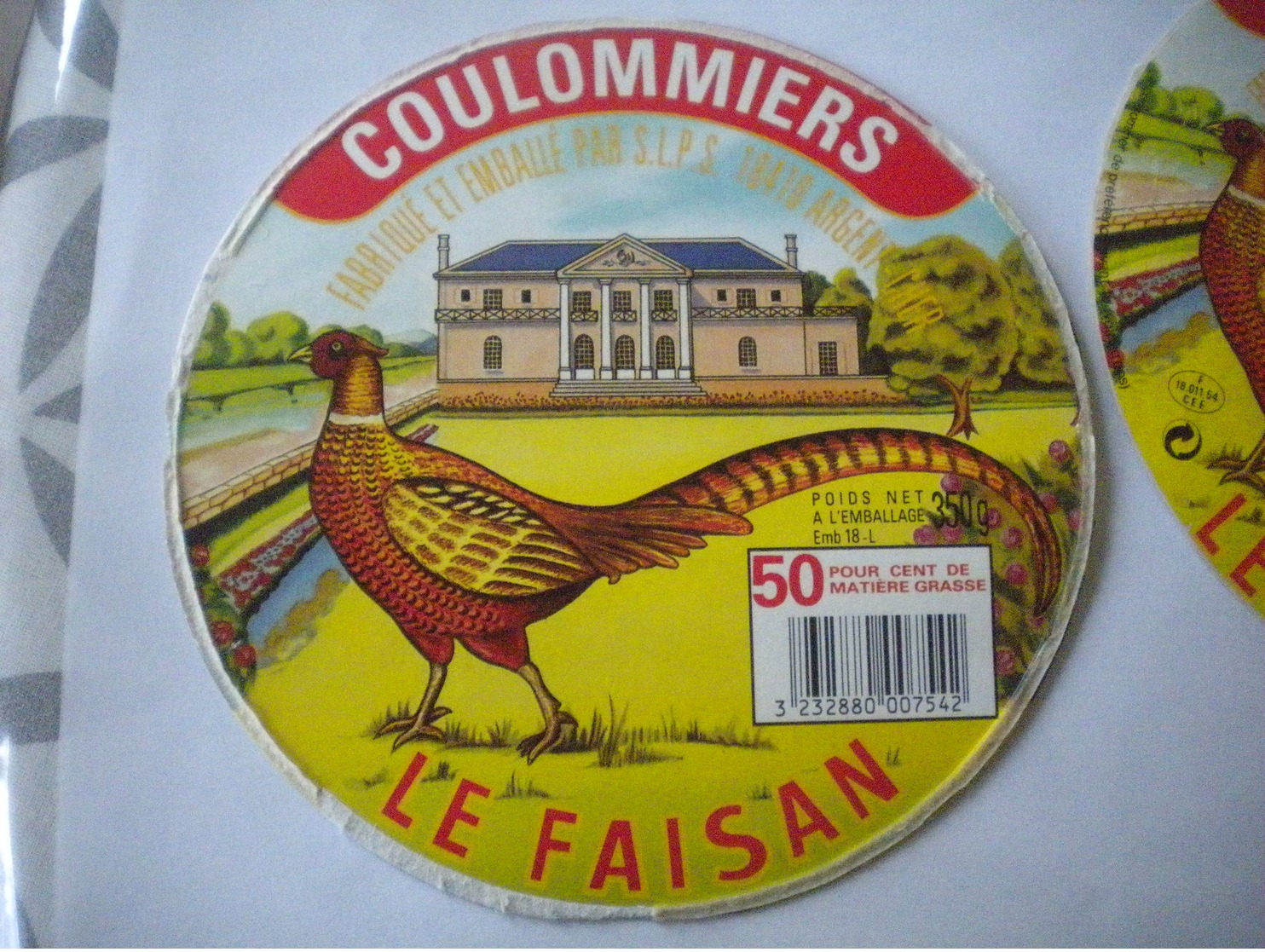 LOT 2 Variantes étiquettes Fromage  Coulommiers Le Faisan , ARGENT SUR CHER   18 L   Oiseau - Formaggio