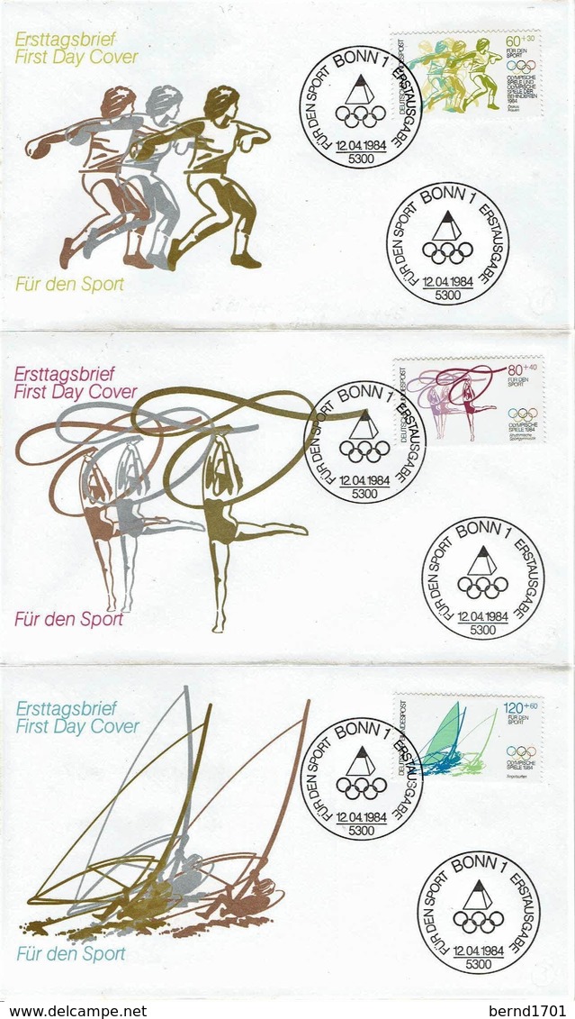 Germany - Mi-Nr 1206/1208 FDC (O1195)- - 1981-1990