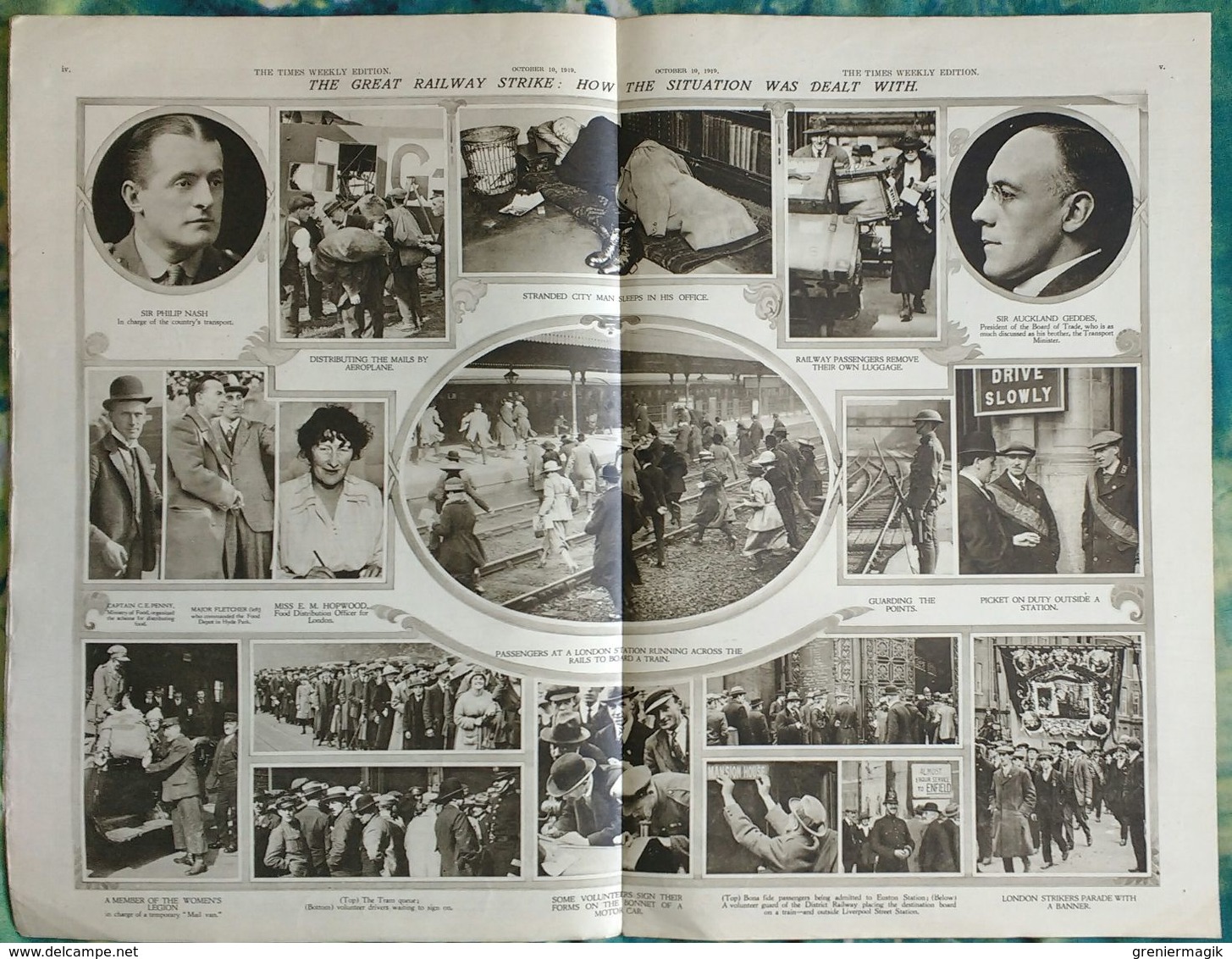 Newspaper London 10/10/1919 The Times Weekly Edition Illustrated Section - Why The Strike Failed (Railway) - Fashion - Autres & Non Classés