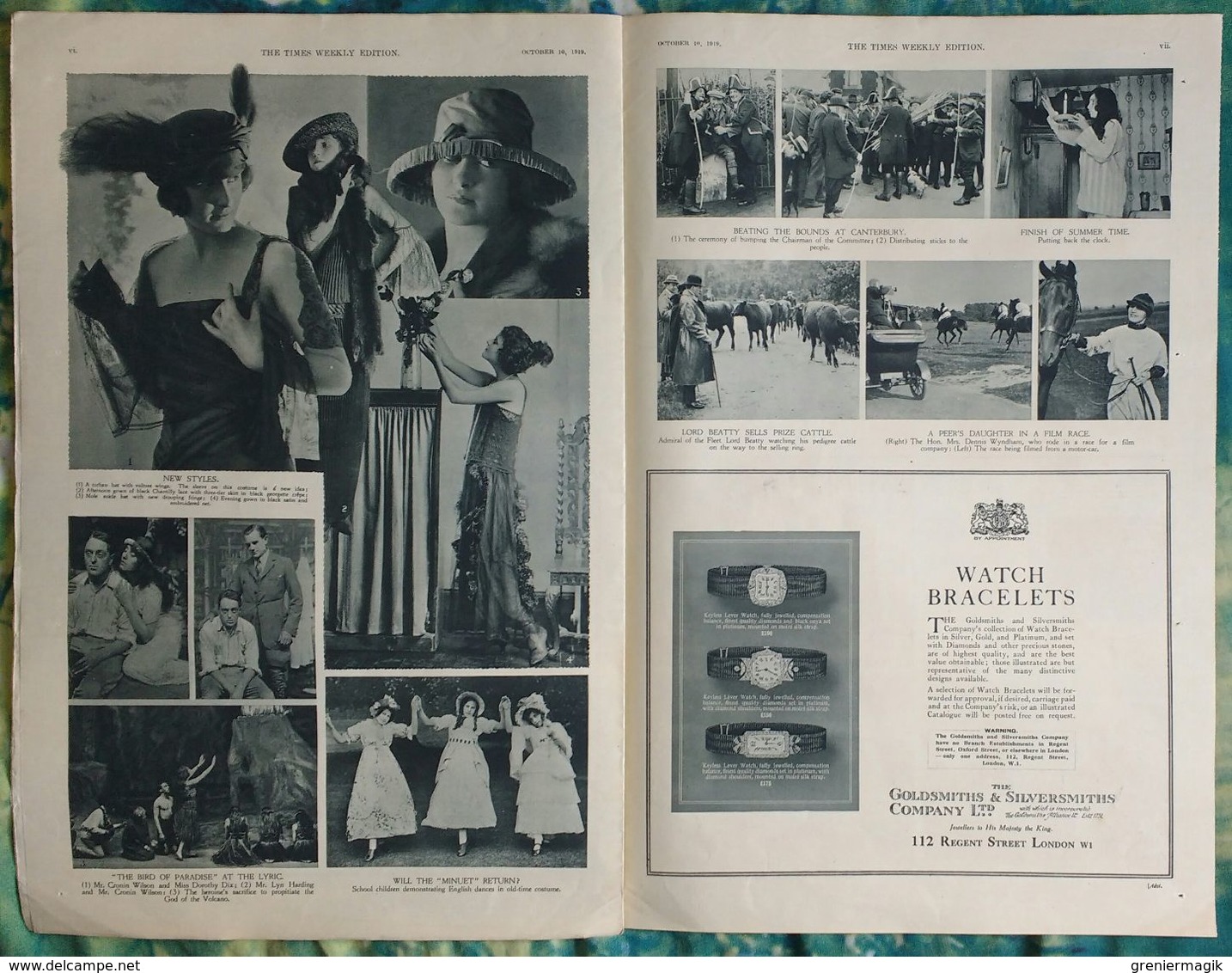 Newspaper London 10/10/1919 The Times Weekly Edition Illustrated Section - Why The Strike Failed (Railway) - Fashion - Autres & Non Classés