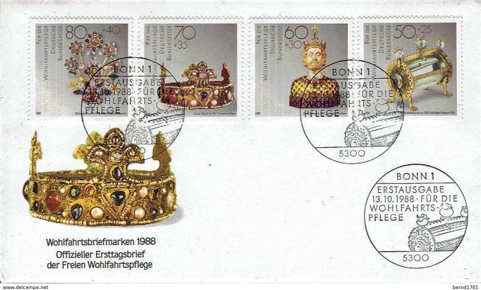 Germany - Mi-Nr 1383/1386 FDC (O1198)- - 1981-1990