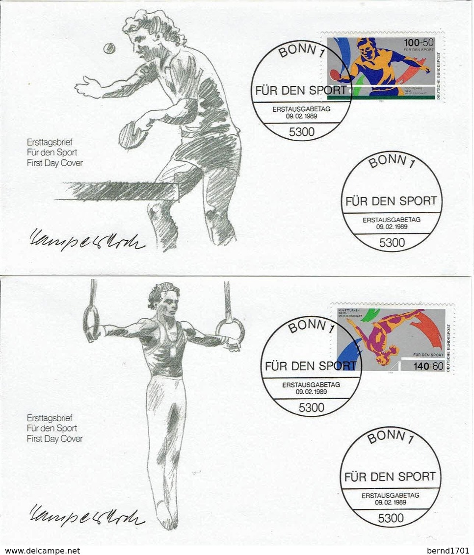 Germany - Mi-Nr 1408/1409 FDC (O1199)- - 1981-1990