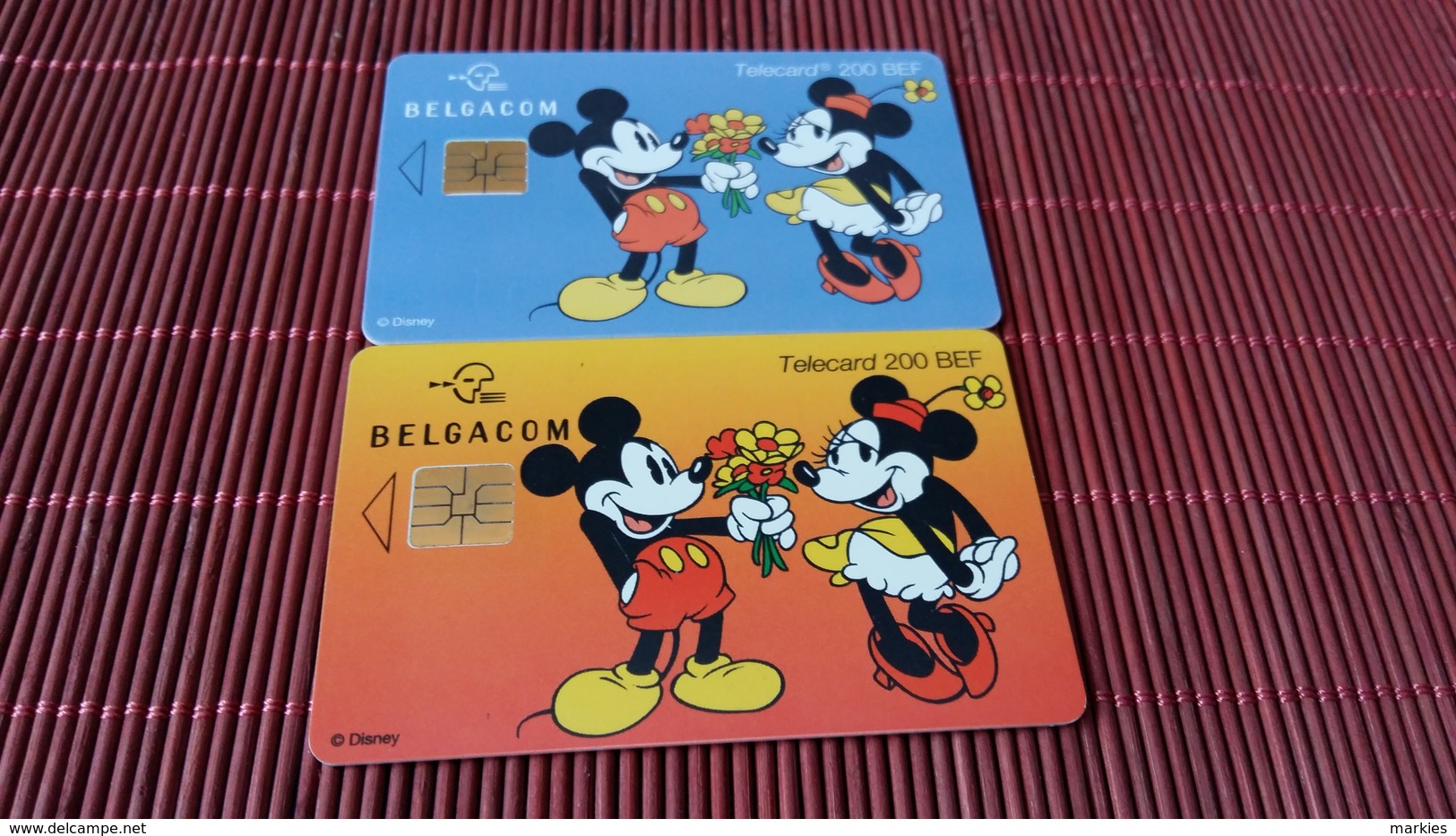 2 Phonecards Disney Mickey & Minie - Disney