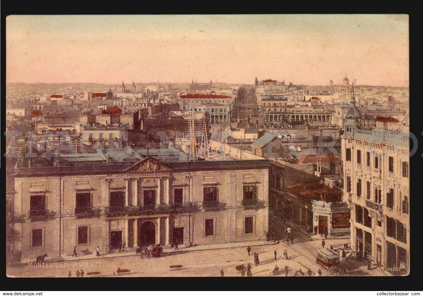 URUGUAY MONTEVIDEO VISTA GENERAL ALMERA  Tarjetas Postales Original Ca1900 POSTCARD CPA AK (W4-3920) - Uruguay