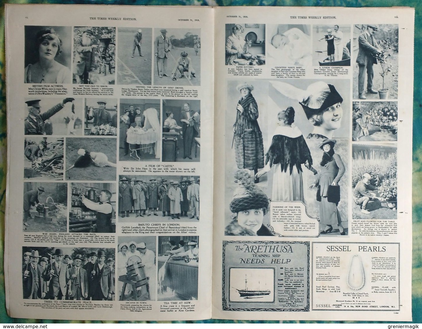 Newspaper London 31/10/1919 The Times Weekly Edition Illustrated Section - Royal And Distinguished Visitors - Boxe - Autres & Non Classés