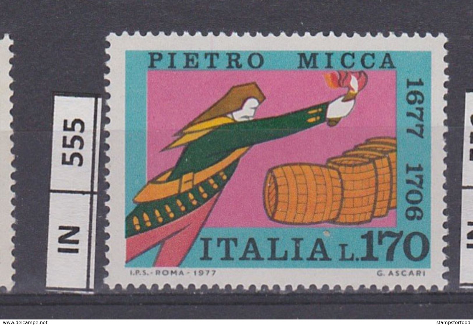 ITALIA REPUBBLICA, 1977	Pietro Micca Nuovo - 1971-80:  Nuovi