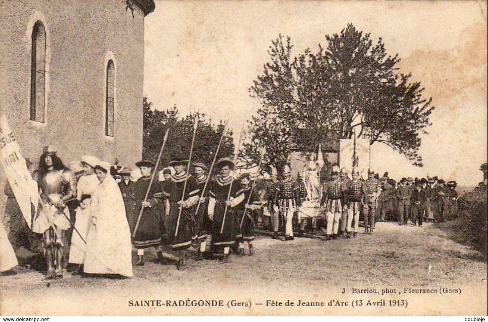 D32  SAINTE RADEGONDE  Fête De Jeanne D'Arc 13 Avril 1913 - Autres & Non Classés