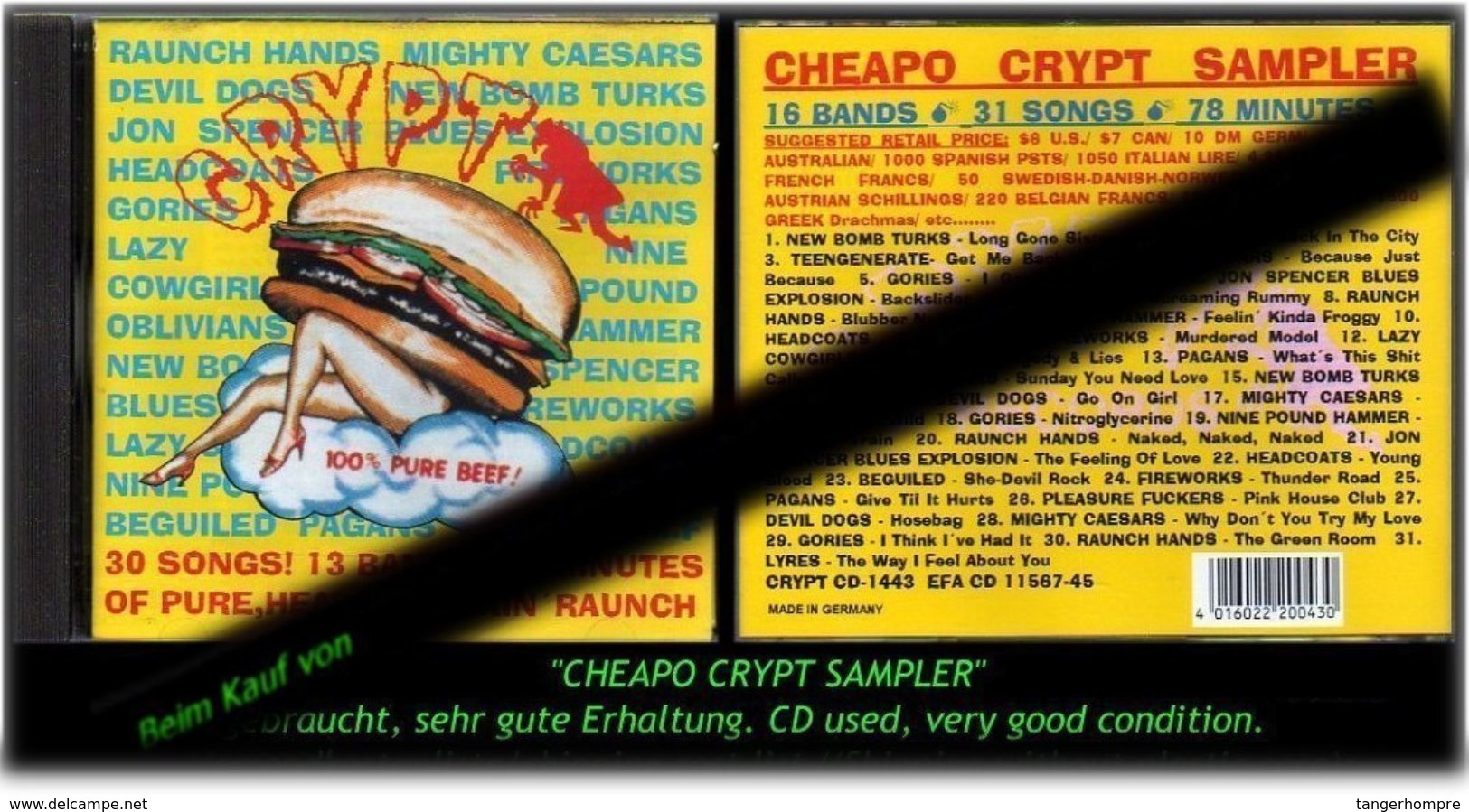 CHEAPO CRYPT SAMPLER   - Sehr Gute Erhaltung - Verry Good Condition - Hard Rock & Metal