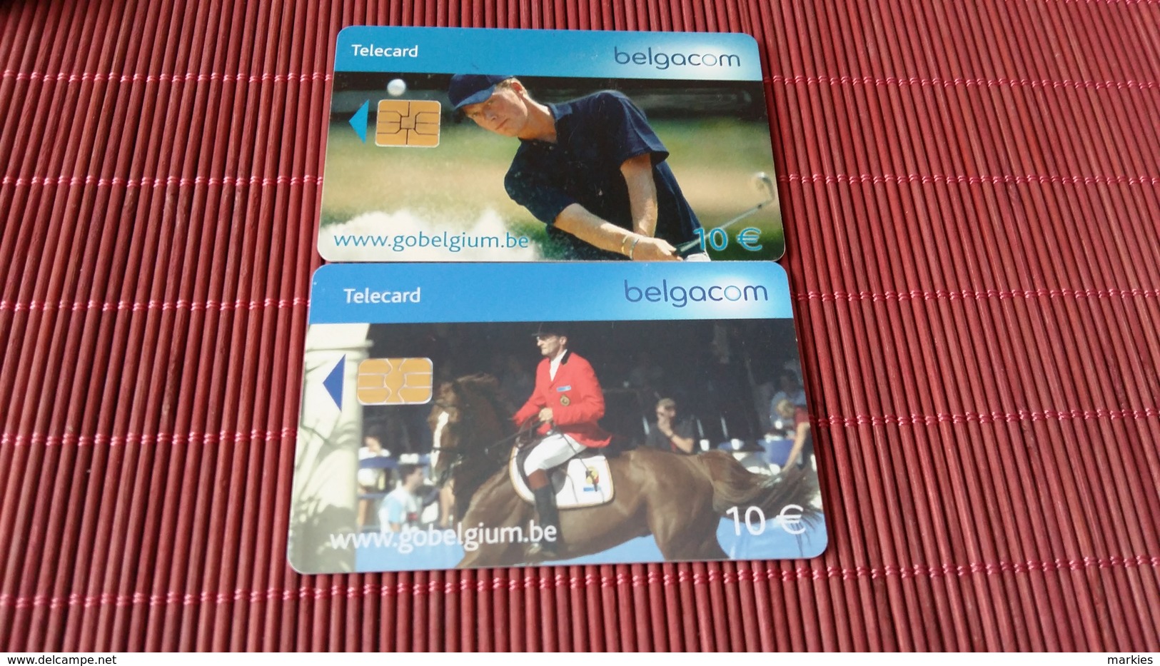 2 Phonecards Sport 10 Euro Used - With Chip
