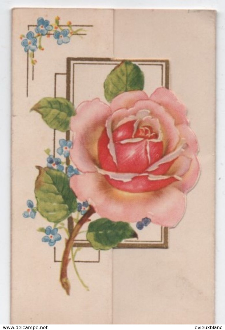 Carte De Bonne Fête à 3 Volets / Télégramme De Bonheur / Roses/ / Vers 1960  CFA20 - Other & Unclassified