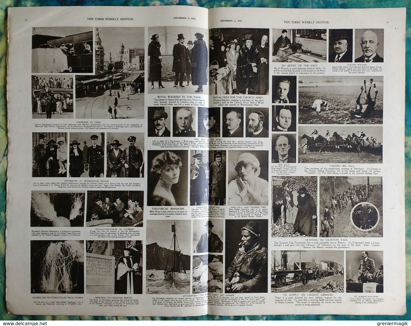 Newspaper London 05/12/1919 The Times Weekly Edition Illustrated Section Historic Election Scenes, Return Of The Prince - Autres & Non Classés