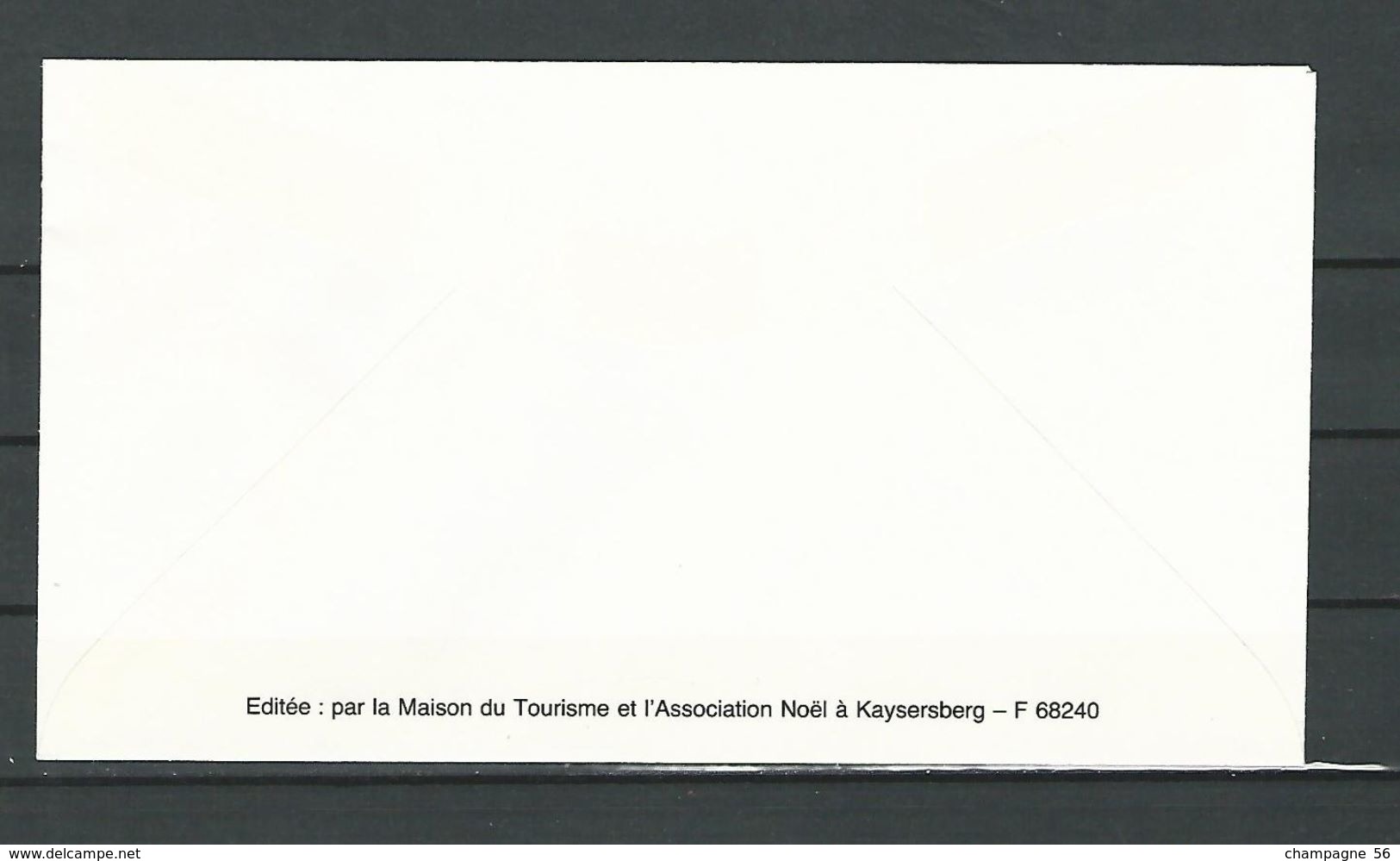 VARIÉTÉS FRANCE ALSACE Noël à KAYSERSBERG 6 enveloppe 1991 /1992 /1993  /1994 /1995 /1996 /  noël oblitérés