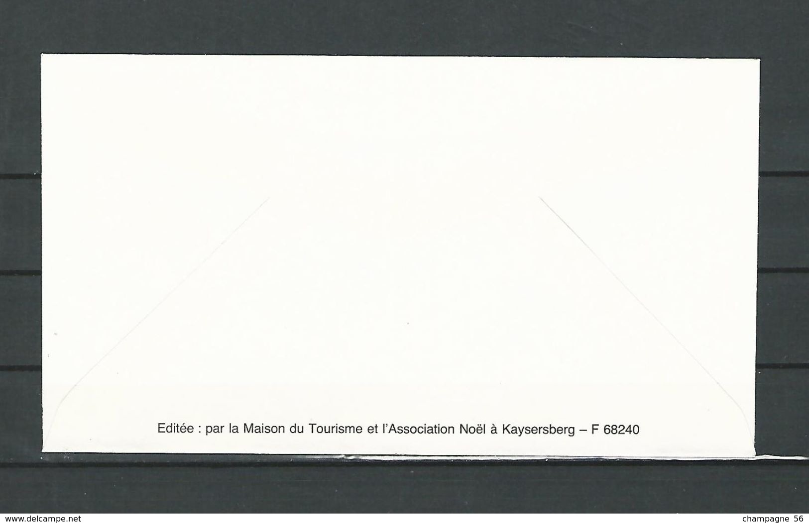 VARIÉTÉS FRANCE ALSACE Noël à KAYSERSBERG 6 enveloppe 1991 /1992 /1993  /1994 /1995 /1996 /  noël oblitérés