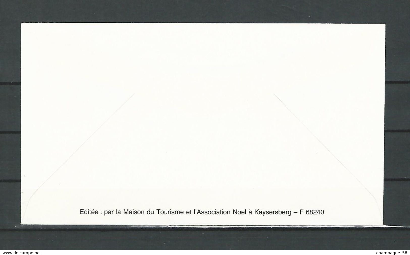 VARIÉTÉS FRANCE ALSACE Noël à KAYSERSBERG 6 enveloppe 1991 /1992 /1993  /1994 /1995 /1996 /  noël oblitérés
