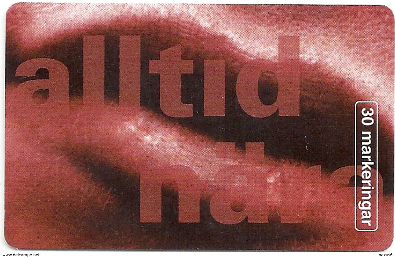 Sweden - Telia - Alltid Nära 1 Woman's Lips, 11.1996, 30U, 5.900ex, Mint - Schweden