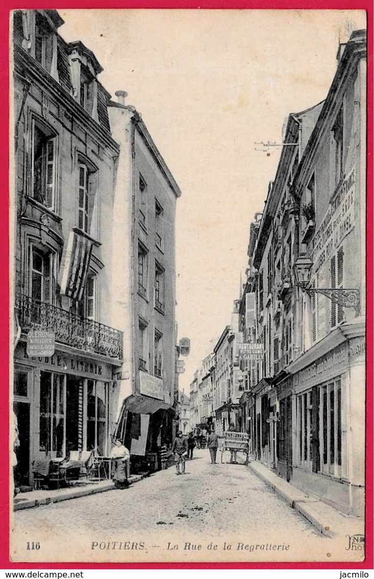 CPA 86 POITIERS Vienne - La Rue De La Regratterie * ND 116 - Poitiers