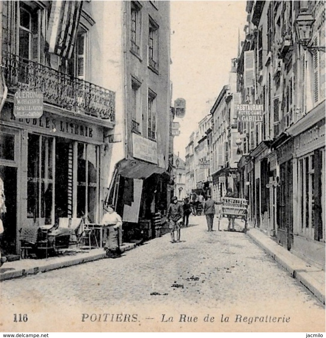 CPA 86 POITIERS Vienne - La Rue De La Regratterie * ND 116 - Poitiers