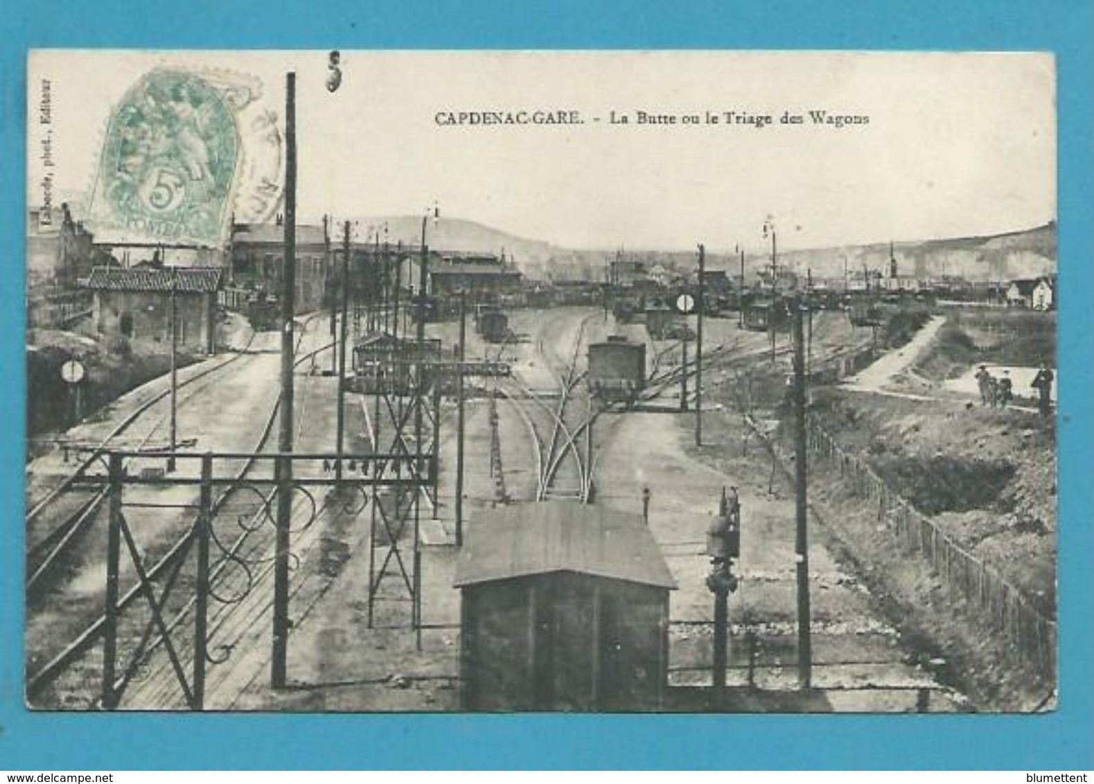 CPA - Chemin De Fer Gare De Triage Des Wagons CAPDENAC-GARE 12 - Autres & Non Classés