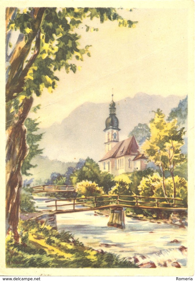 Allemagne - Ramsau Bei Berchtesgaden Nach Aquarell Von Herbert Borchard - Ervau 22/2 Ecrite, Timbrée - - Berchtesgaden