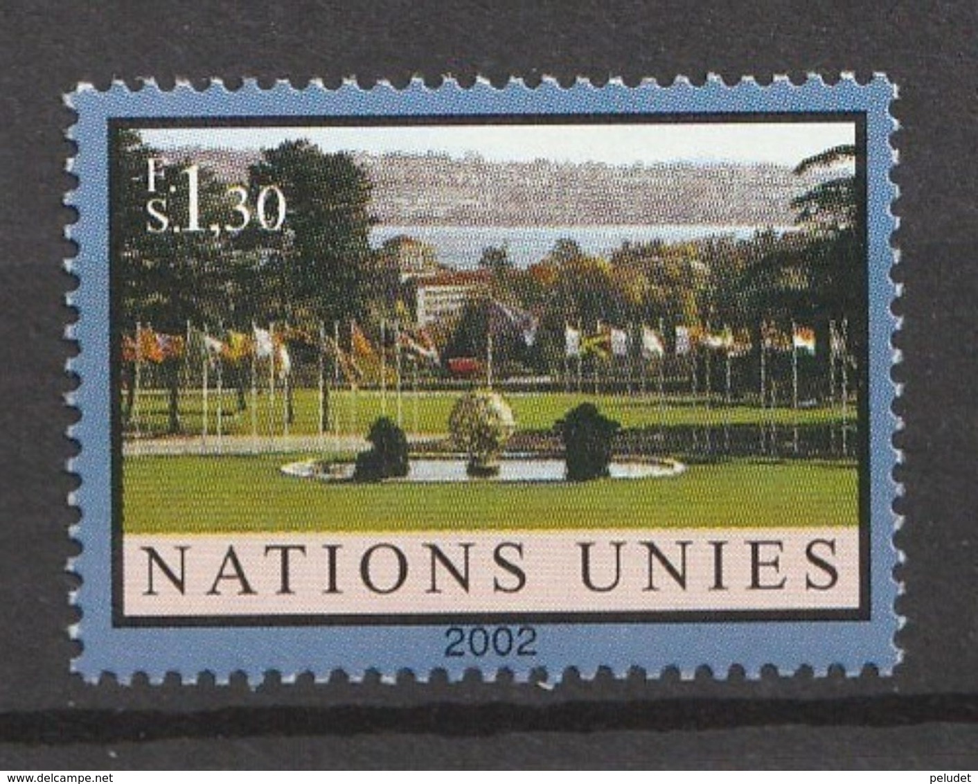 United Nations - Geneva - 2002, Definitive 1v ** Mi 433, Sn 385, Yt 446, Sg 432 - Neufs