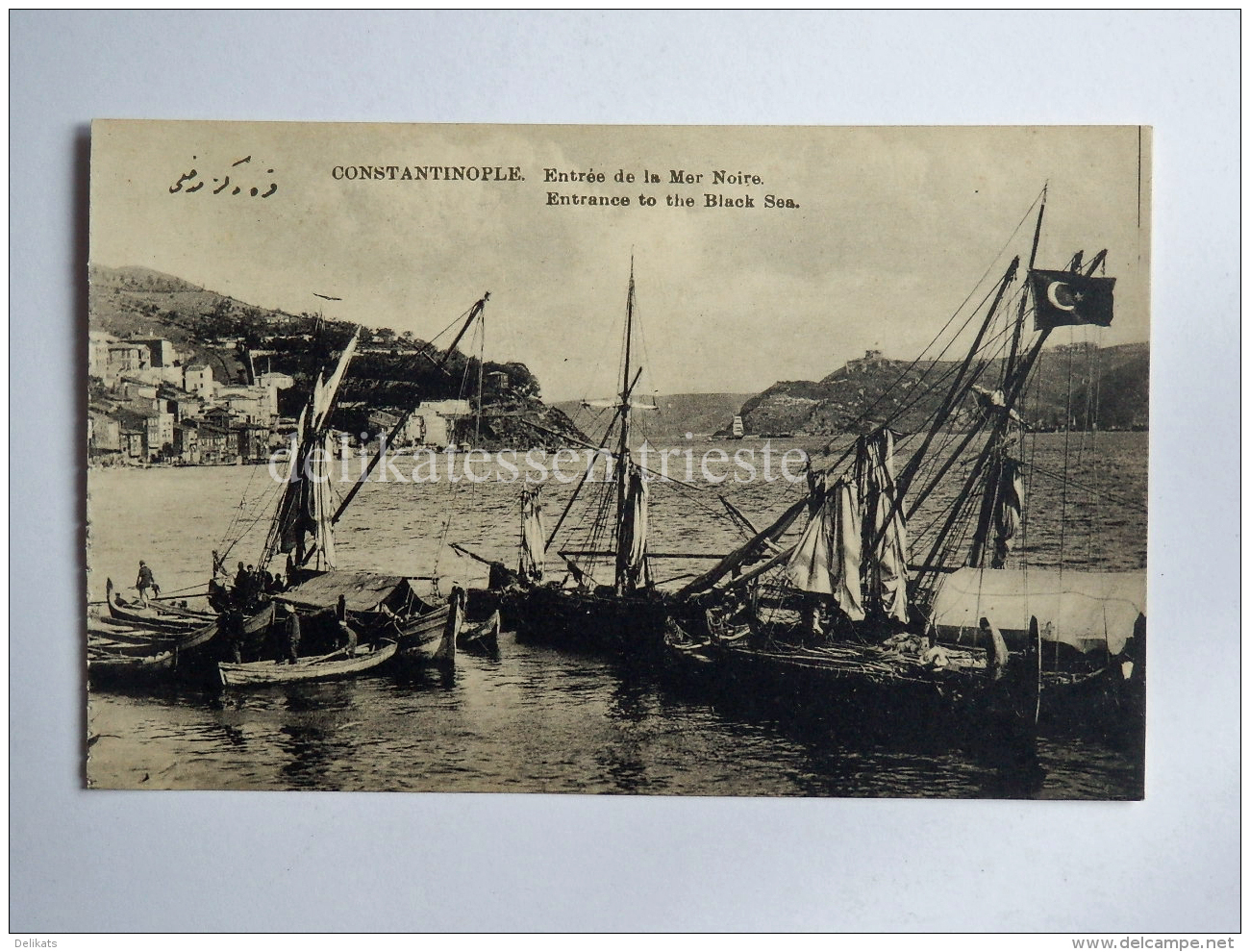 TURCHIA Turkiye  ISTANBUL COSTANTINOPLE Mer Noire Black Sea  Ship AK Old Postcard - Turchia