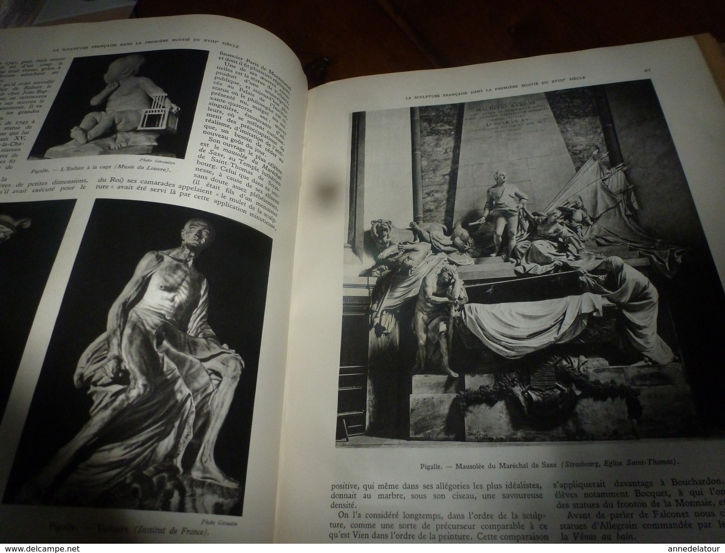 1938 IMPORTANT livre sur L'HISTOIRE de L'ART en Europe au 18ème siècle , tome 4 - nombreuses photos par Giraudon,etc