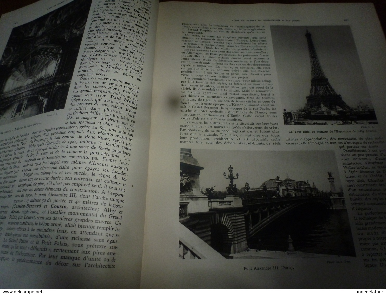 1938 IMPORTANT livre sur L'HISTOIRE de L'ART en Europe au 18ème siècle , tome 4 - nombreuses photos par Giraudon,etc