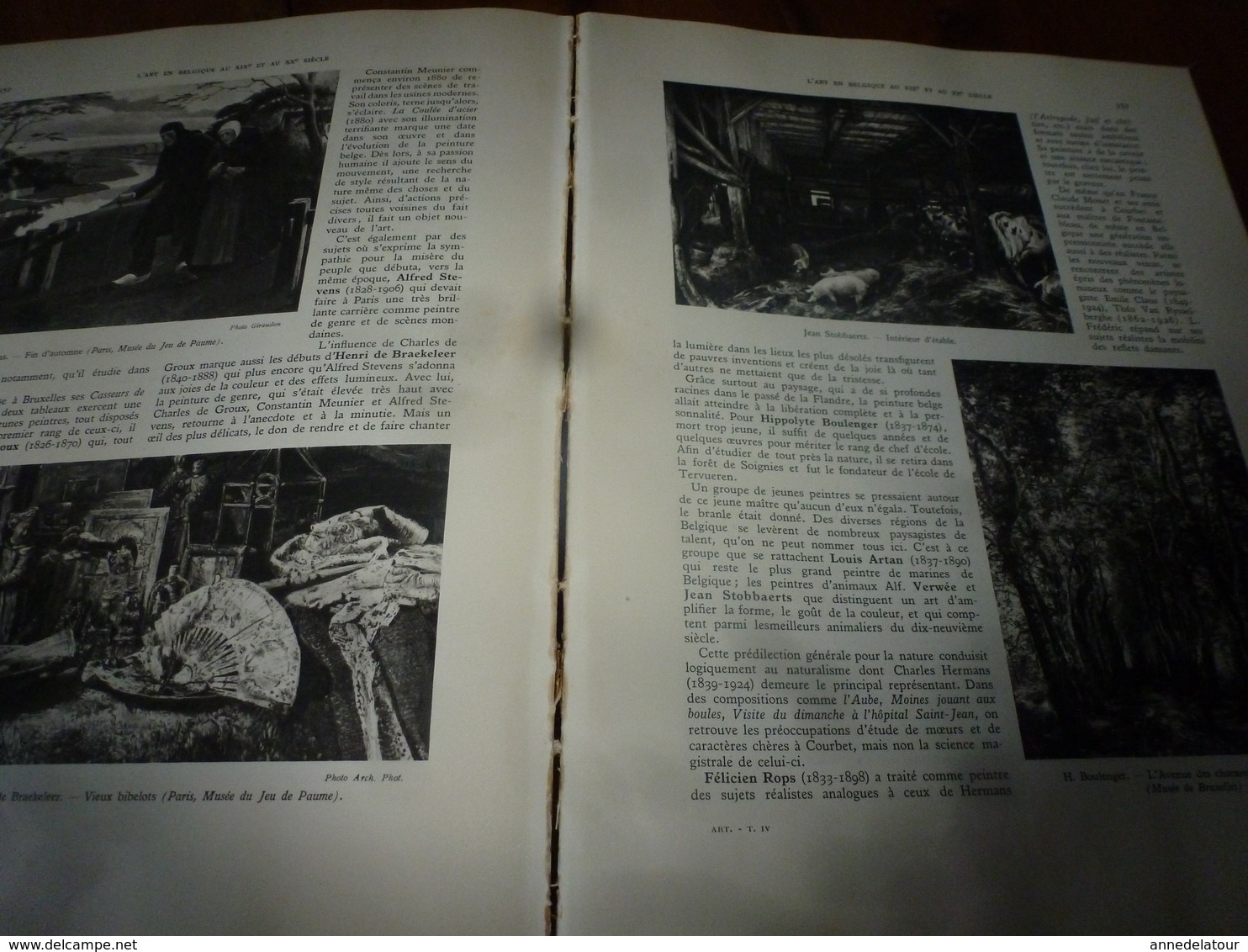 1938 IMPORTANT livre sur L'HISTOIRE de L'ART en Europe au 18ème siècle , tome 4 - nombreuses photos par Giraudon,etc