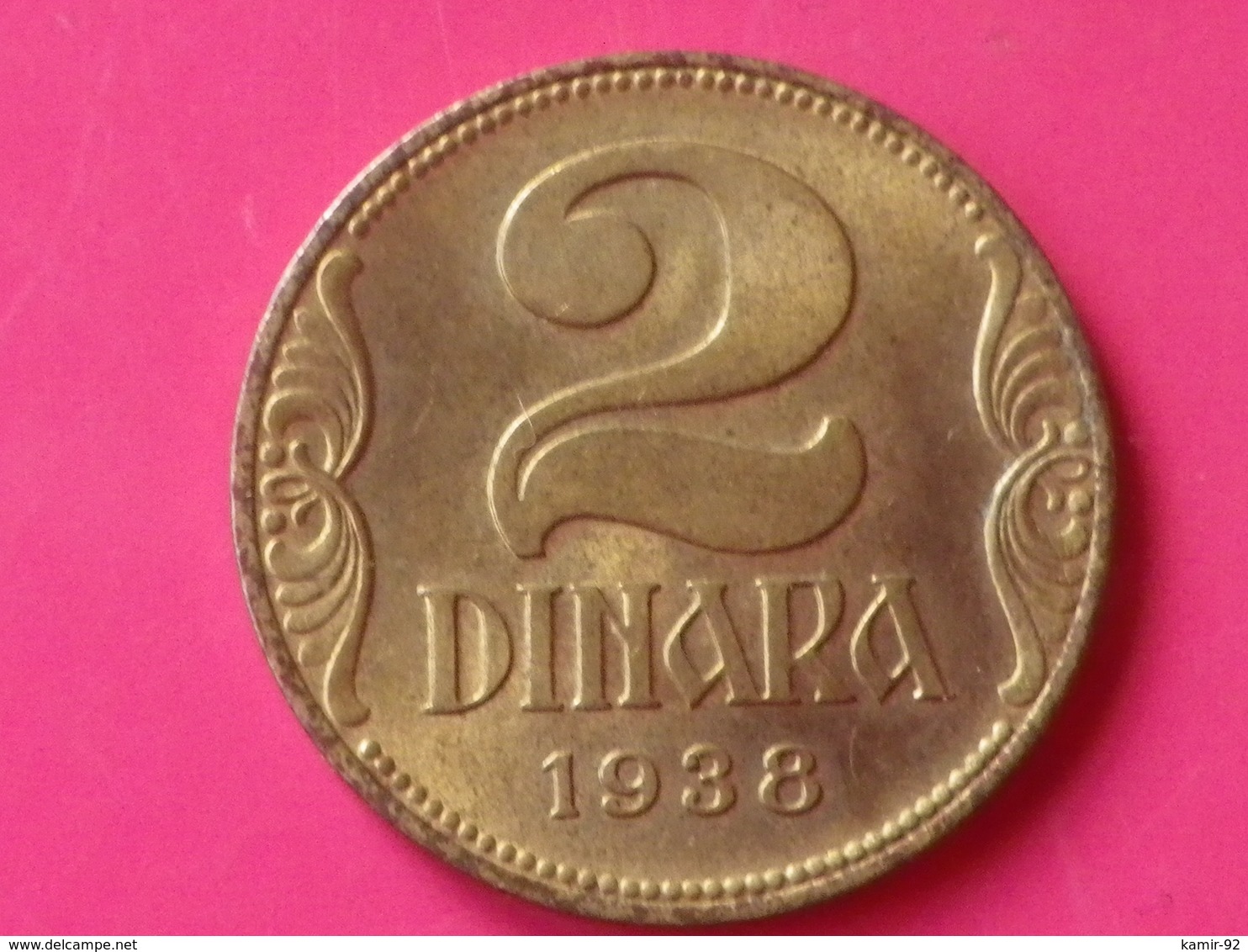 Yougoslavie 2 Dinara 1938  Km#20  Alu Bronze Superbe - Yugoslavia