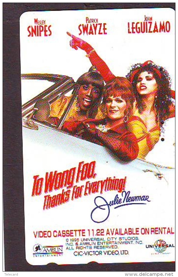 Télécarte Japon / 110-011 - CINEMA - TO WONG FOO, THANKS FOR EVERYTHING (4190) - Japan Movie Phonecard - Kino TK - Kino