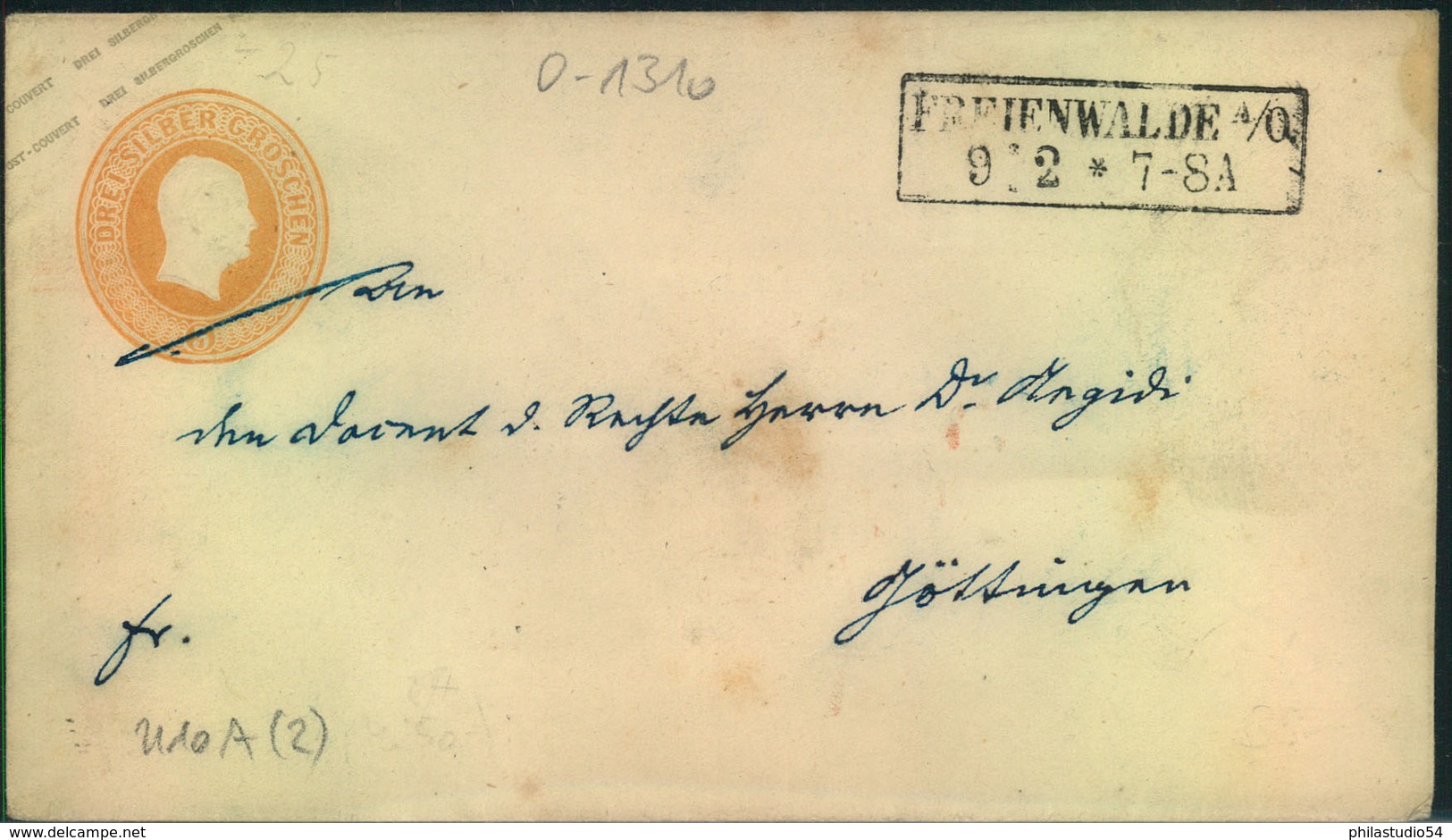 PREUSSEN: FREIENWALDE A/O, Brandenburg - Postal  Stationery