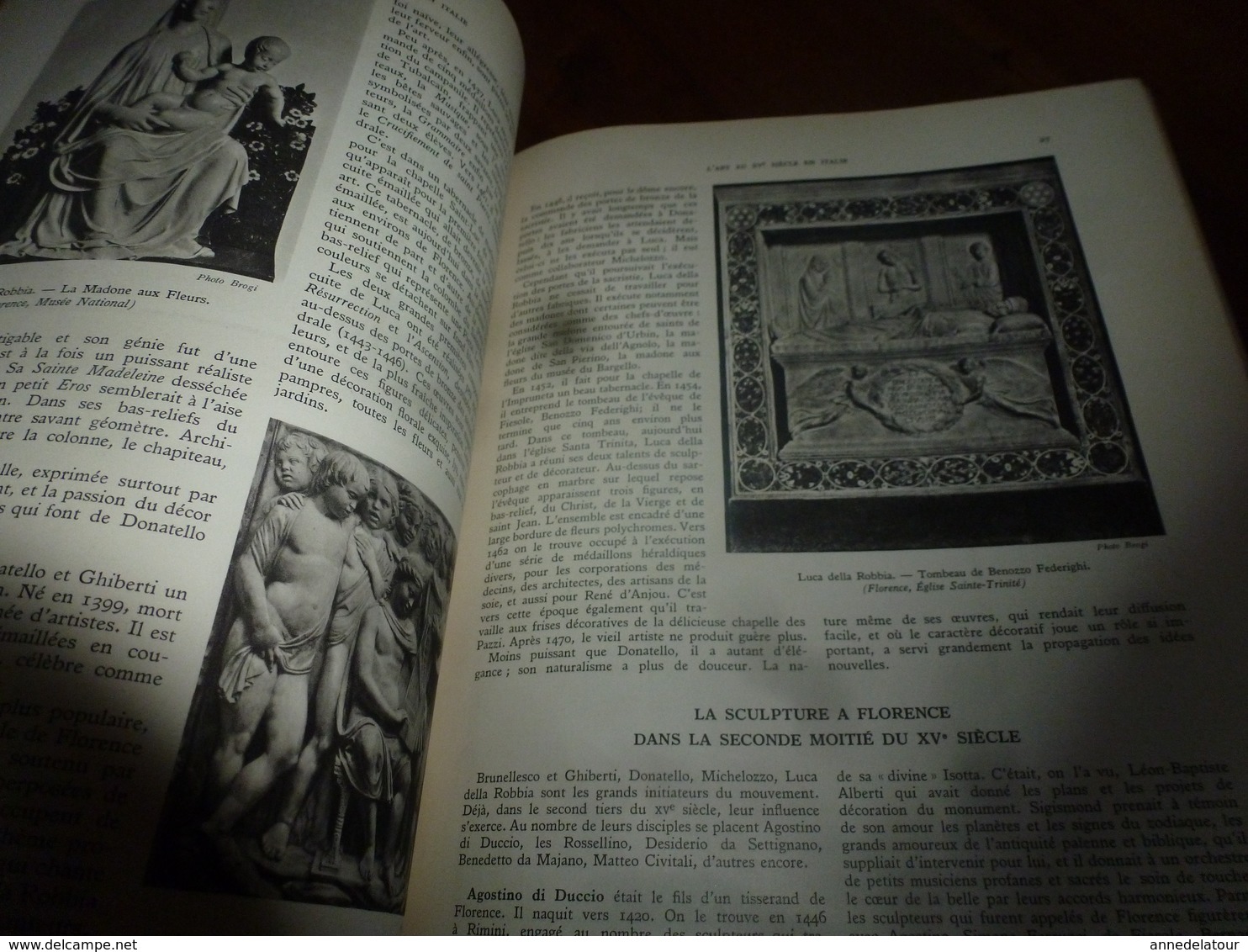 1938 IMPORTANT livre sur L'HISTOIRE de L'ART en :ITALIE au 15e s : En EUROPE au 17e s ,ETC,  tome 3 - nombreuses photos