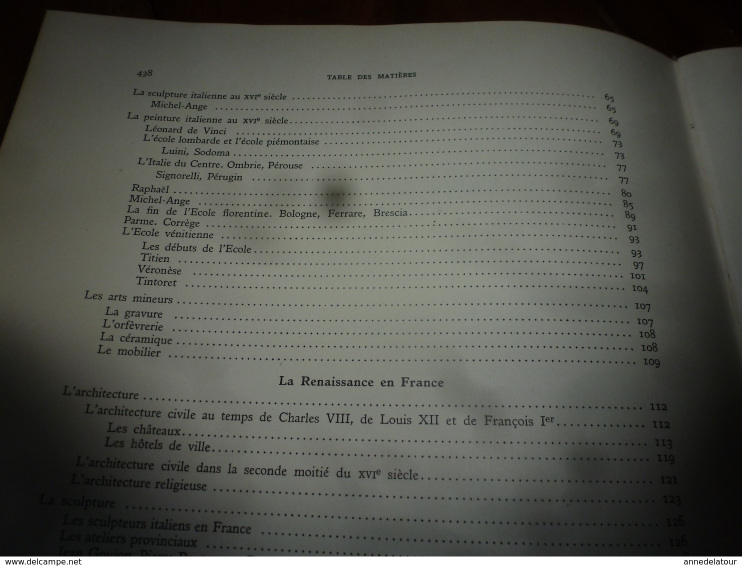 1938 IMPORTANT livre sur L'HISTOIRE de L'ART en :ITALIE au 15e s : En EUROPE au 17e s ,ETC,  tome 3 - nombreuses photos