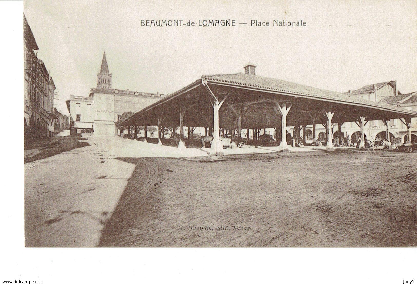 Cpa Beaumont De Lomagne Place Nationale - Beaumont De Lomagne