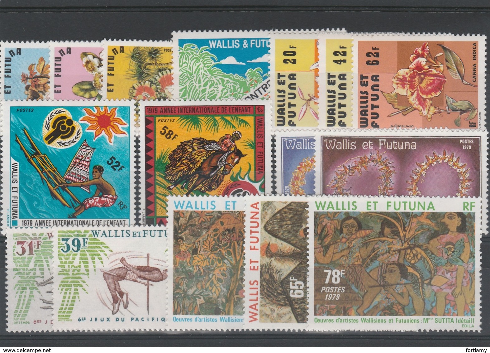 LOT 205 WALLIS ET FUTUNA N°232 à 247 ** - Neufs