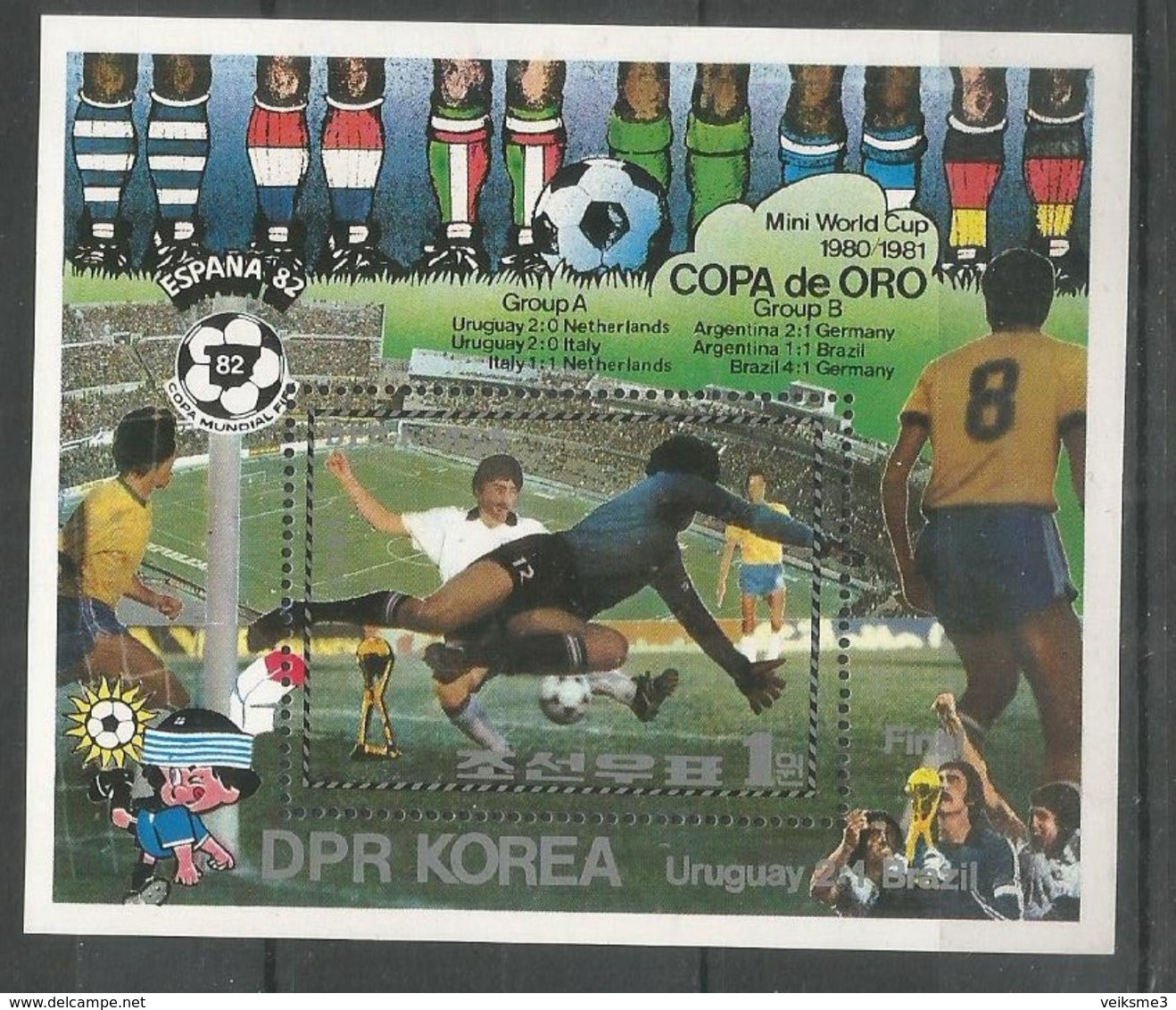 DPR KOREA - MNH - Sport - Soccer - Worl Cup - Spain 1982 - 1982 – Espagne