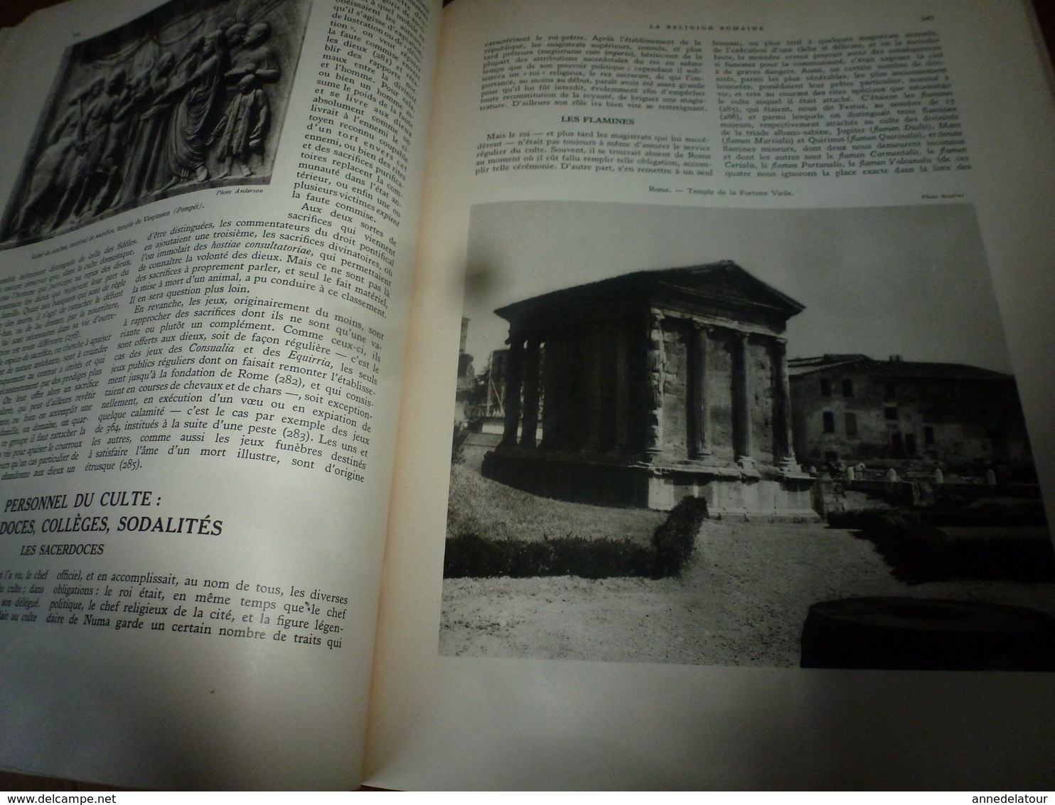 1944 IMPORTANT livre sur L'HISTOIRE générale des religions  GRÈCE  -  ROME