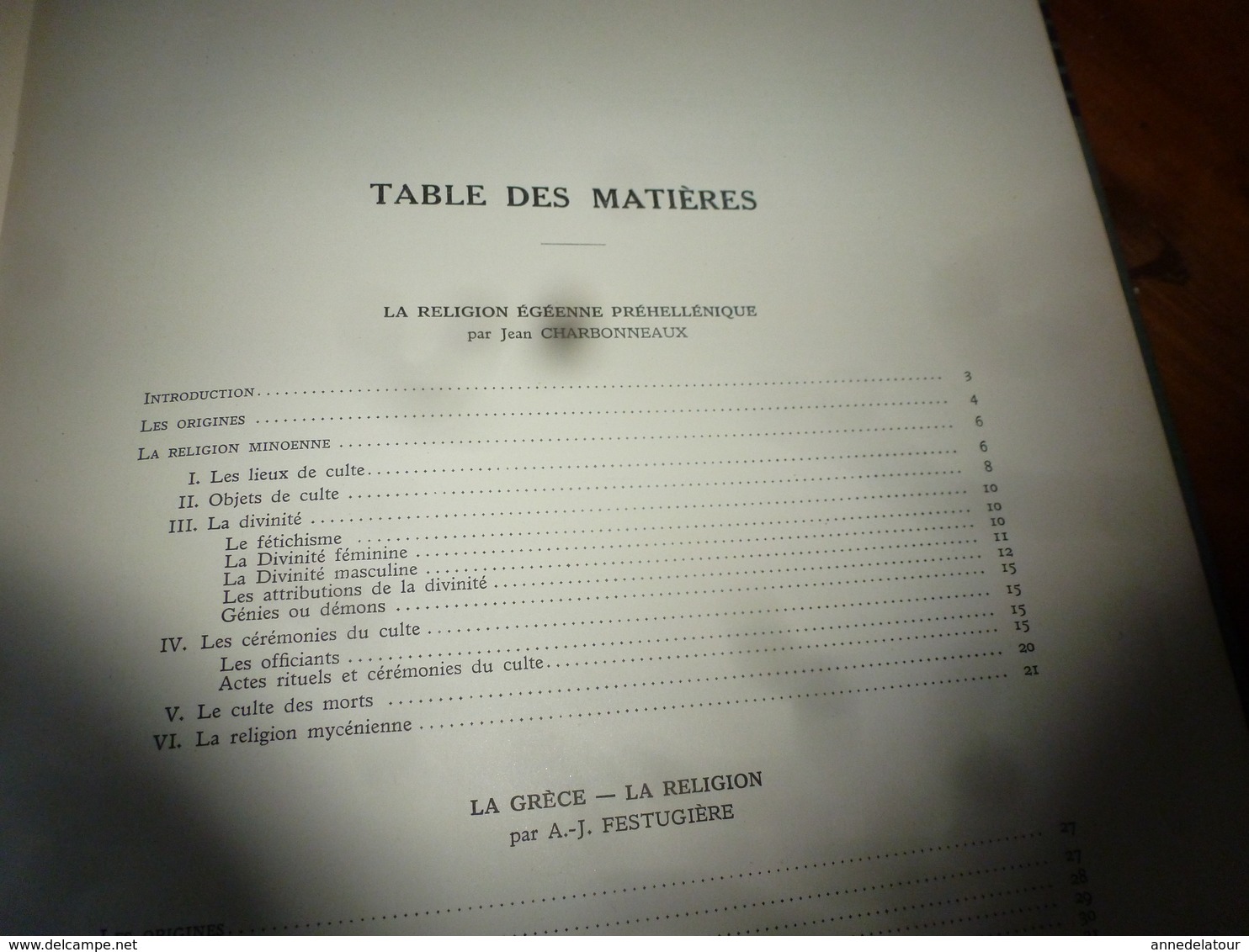 1944 IMPORTANT livre sur L'HISTOIRE générale des religions  GRÈCE  -  ROME