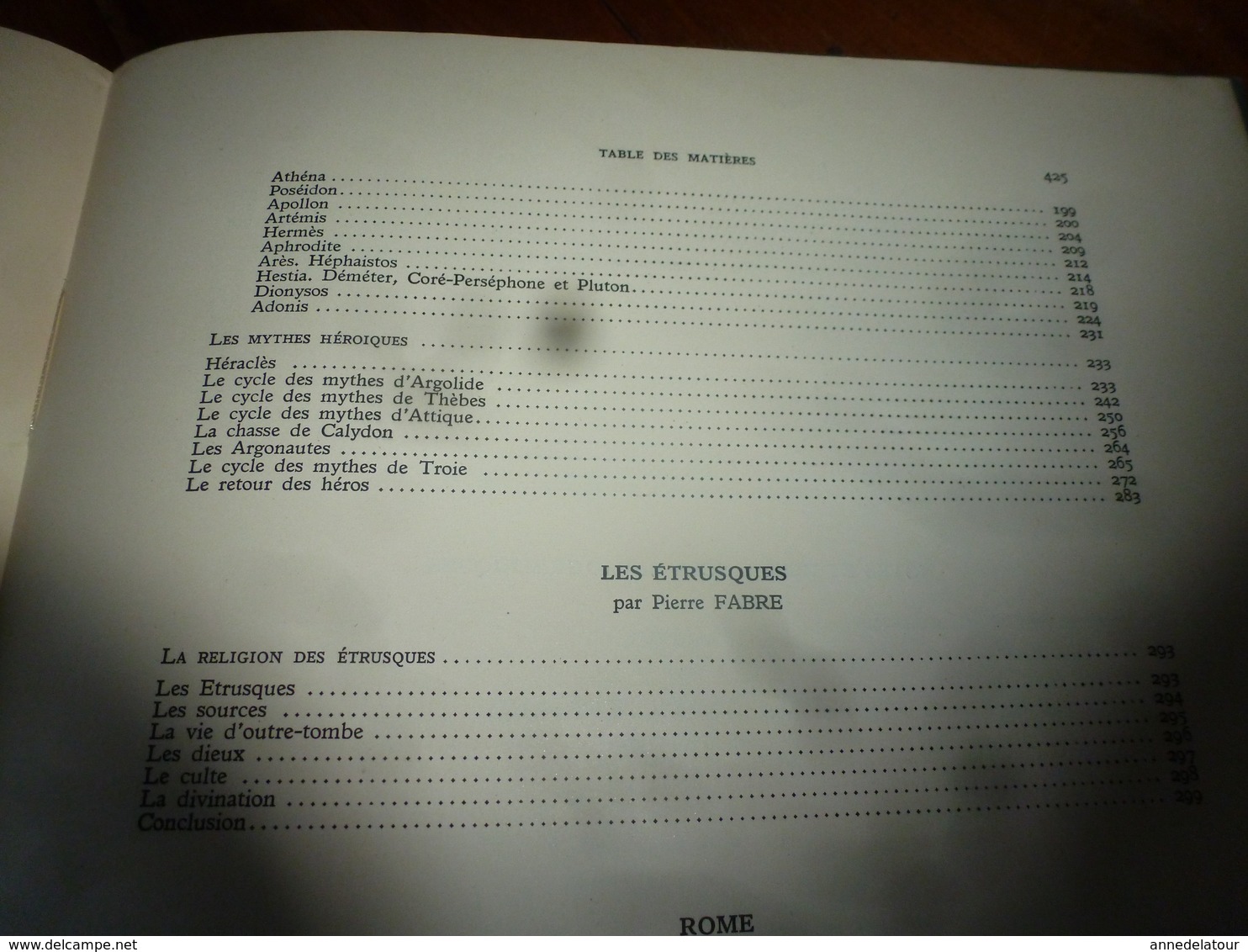 1944 IMPORTANT livre sur L'HISTOIRE générale des religions  GRÈCE  -  ROME