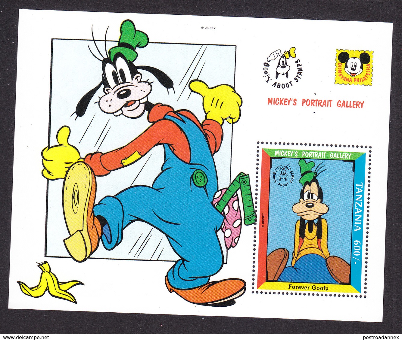 Tanzania, Scott #927, Mint Never Hinged, Disney Characters, Issued 1992 - Tanzania (1964-...)