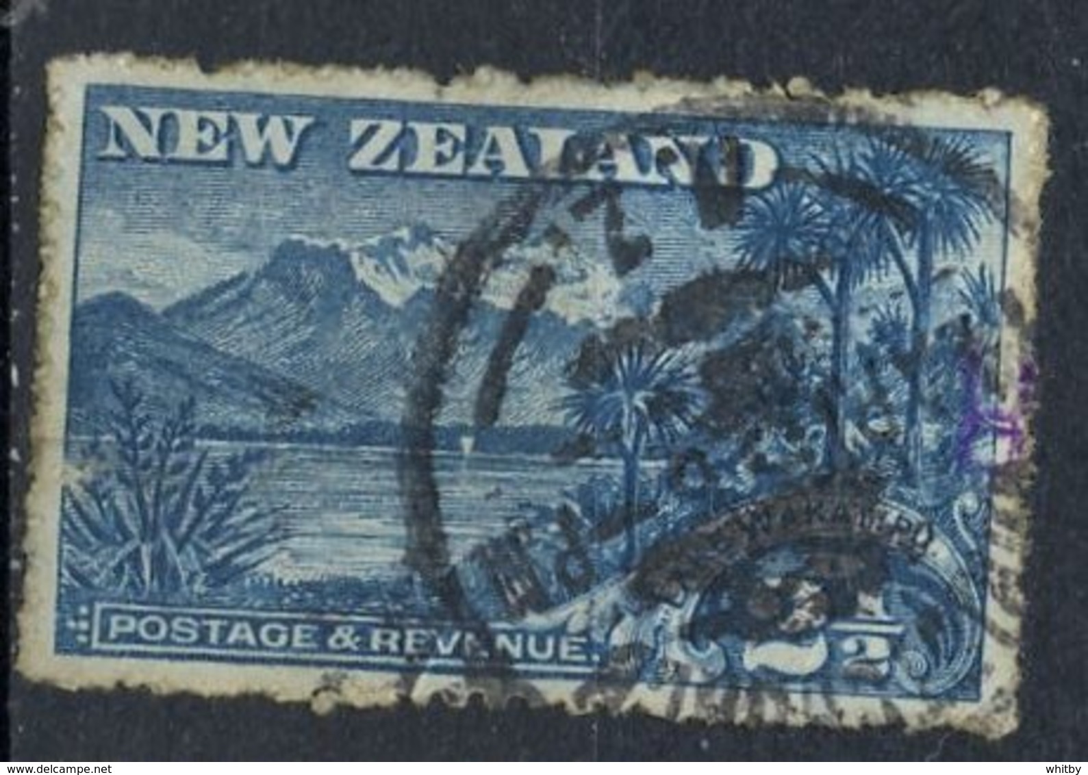 New Zealand 1898 2 1/2p Mt. Earnslaw, Issue #74 - Used Stamps