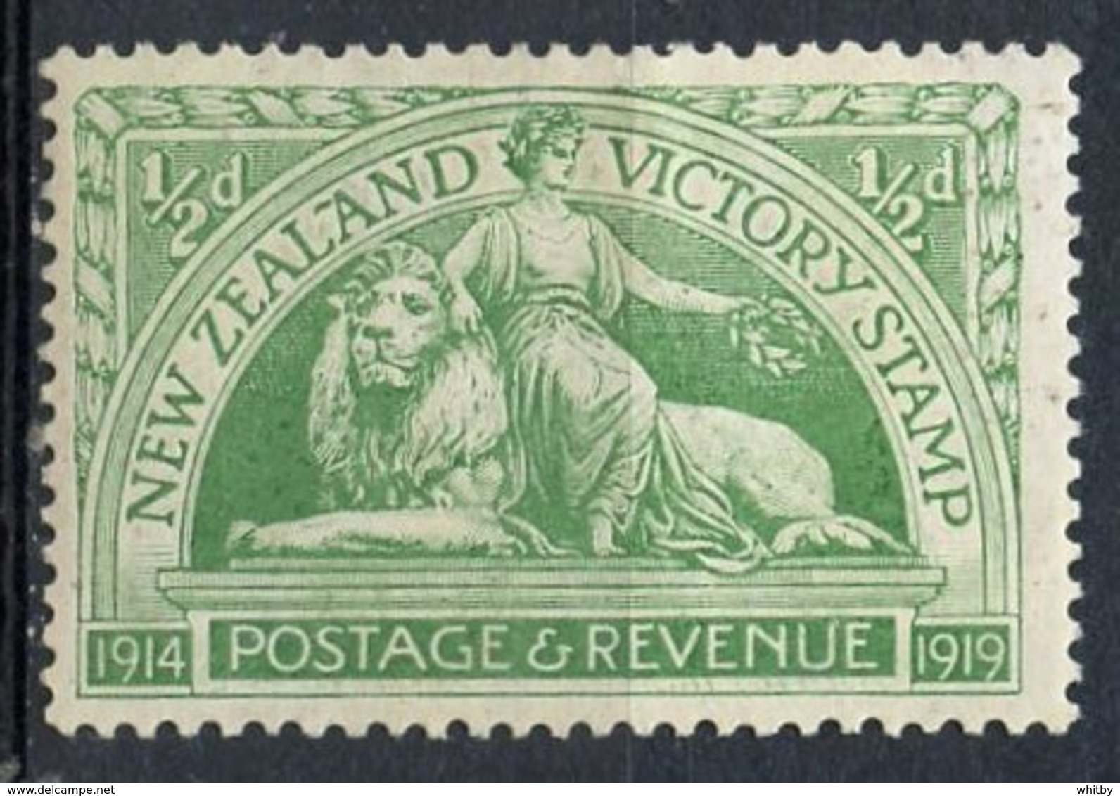 New Zealand 1920 1/2p Victory Stamp Issue #165  MH - Neufs