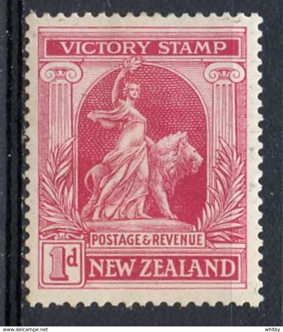 New Zealand 1920 1p Victory Stamp Issue #166  MH - Unused Stamps
