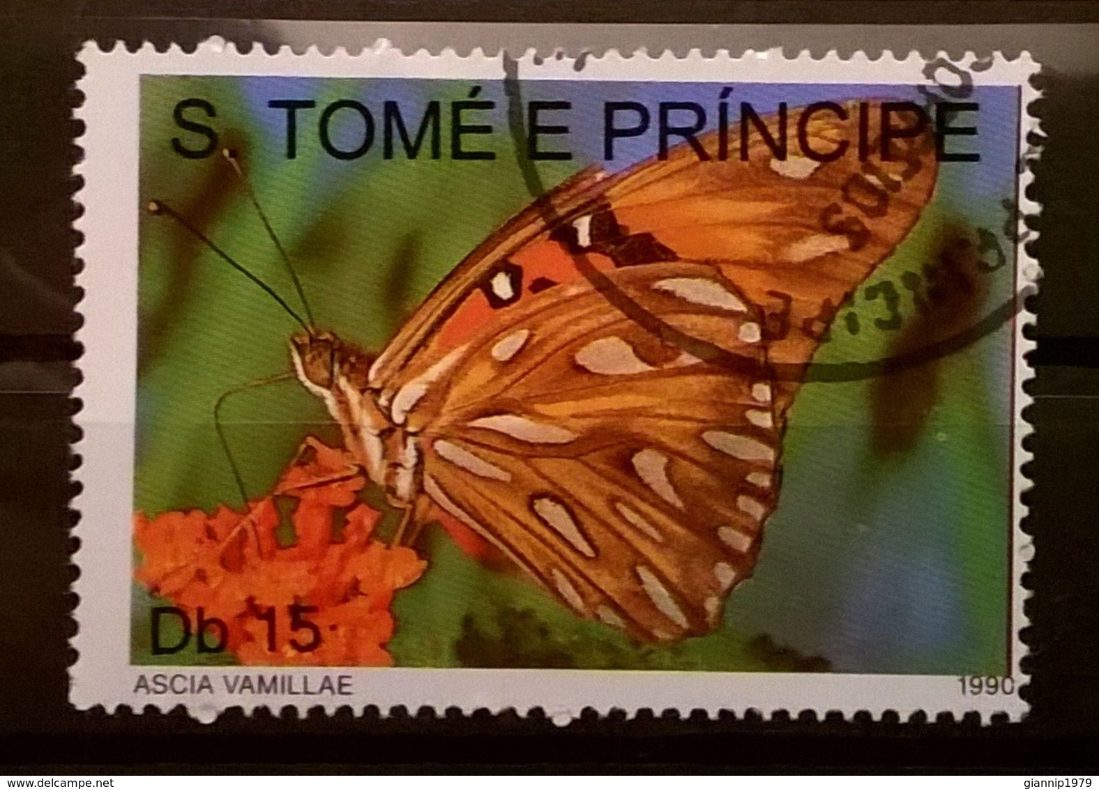 FRANCOBOLLI STAMPS SAO TOME E PRINCIPE 1990 SERIE FARFALLE - Sao Tomé E Principe