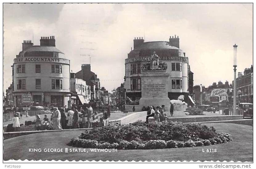 UNITED KINGDOM ( Dorset ) WEYMOUTH : King George III Statue - Jolie CPSM Dentelée Photo PF 1962 - England Royaume Uni - Weymouth
