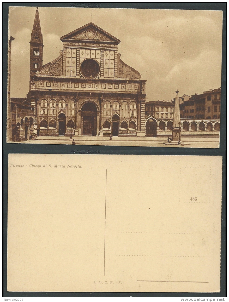 FIRENZE CARTOLINA CHIESA DI S. MARIA NOVELLA - C29 - Firenze