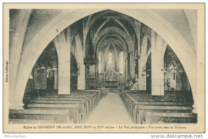 54 NOMENY / Eglise - La Nef Principale / - Nomeny